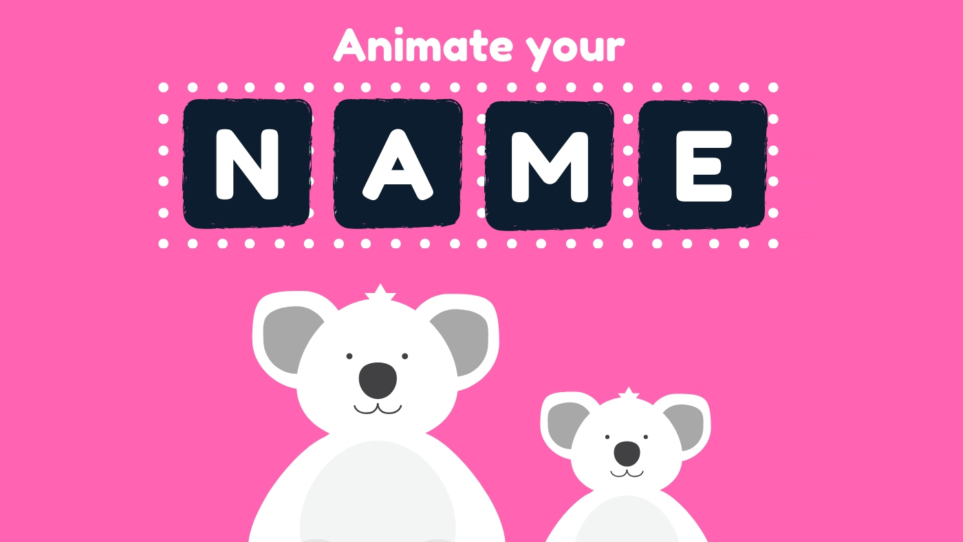 Animate Your Name header